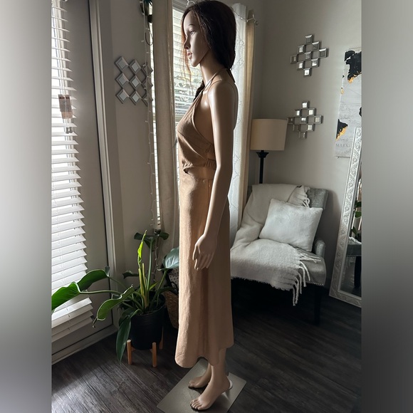 Khaki Cutout Midi Dress XS - Picture 7 of 7